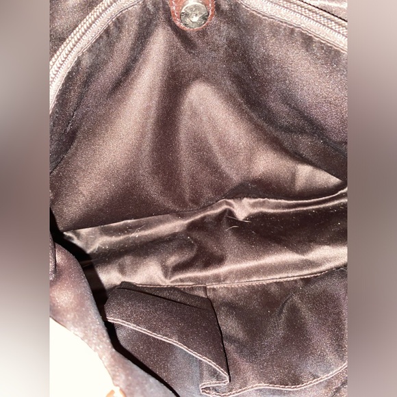 Coach Ashley Signature Sateen Carryall Shoulder F15510 Khaki/Brown - Picture 5 of 7